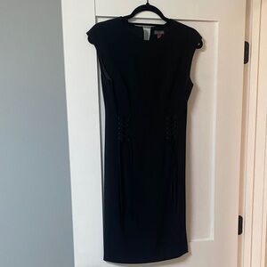 Vince Camuto black tie dress
